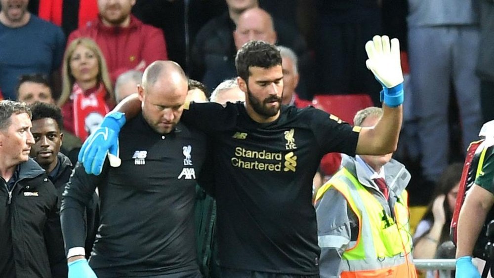 Alisson injury 'doesn't look too good' for Liverpool, says Klopp