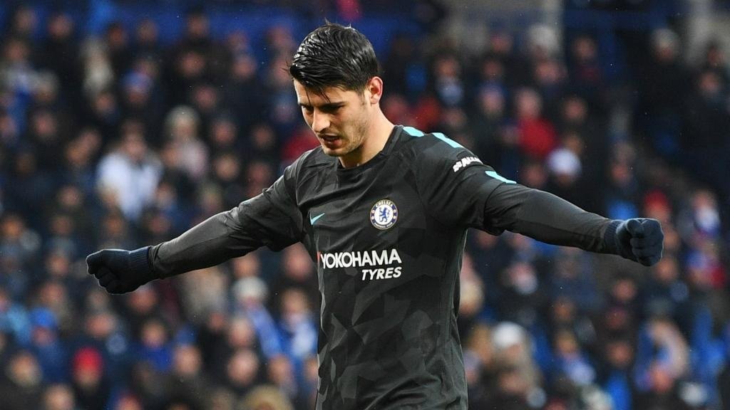 Conte was pleased with Morata's performance against Leicester. GOAL