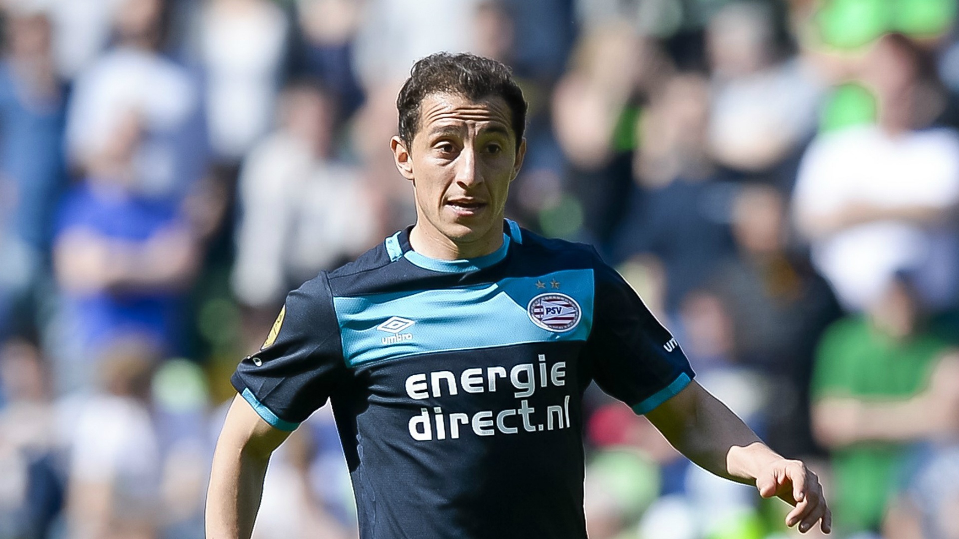 Andrés Guardado, lors d'un match de la ligue hollandaise entre FC Groningen et le PSV. AFP