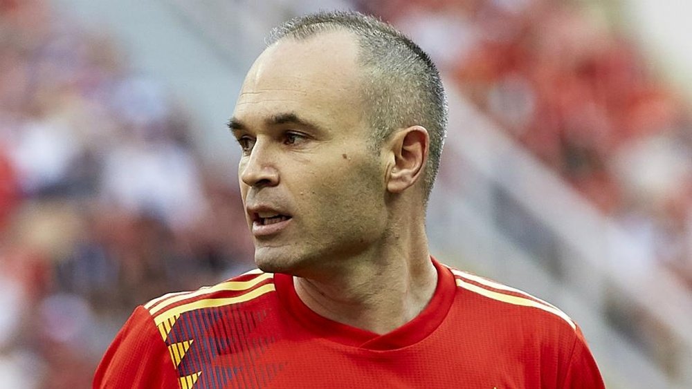 Iniesta started his last ever World Cup game on the bench. GOAL