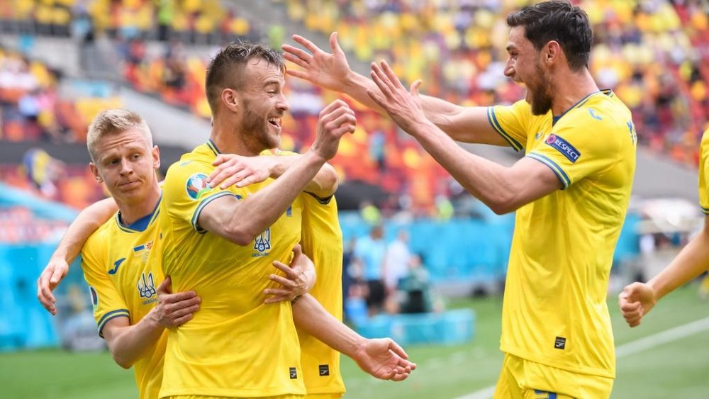 Andriy Yarmolenko scored as Ukraine beat Macedonia. GOAL