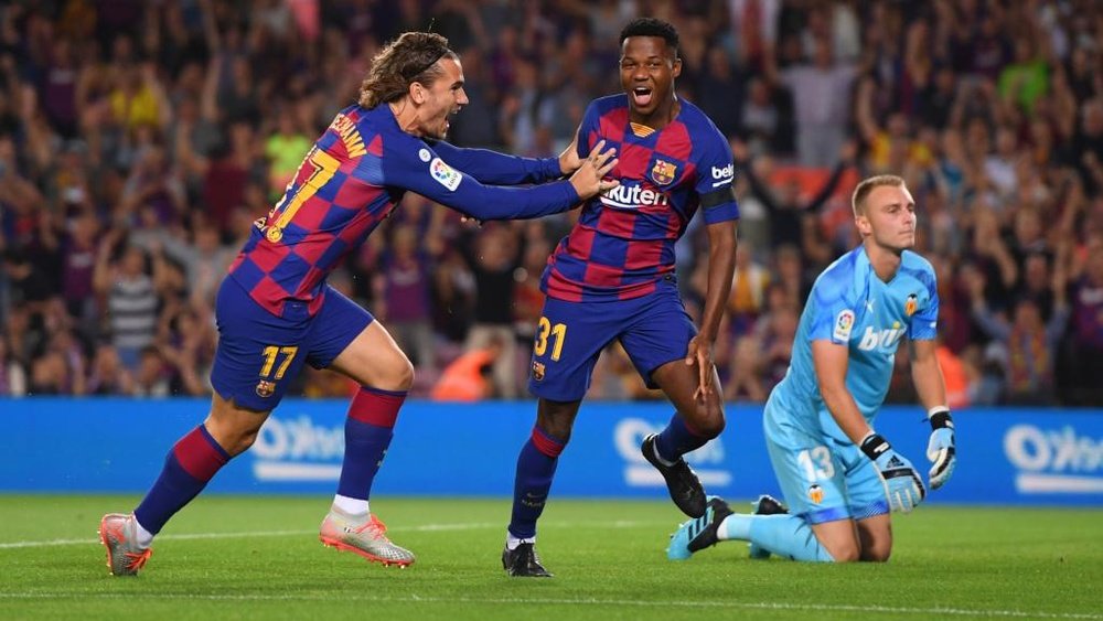 Ansu Fati was lauded by coach Ernesto Valverde after starring in Barcelona's victory over Valencia.