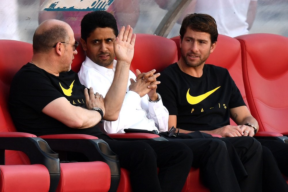 Antero Henrique, Nasser Al-Khelaifi et Maxwell. Goal