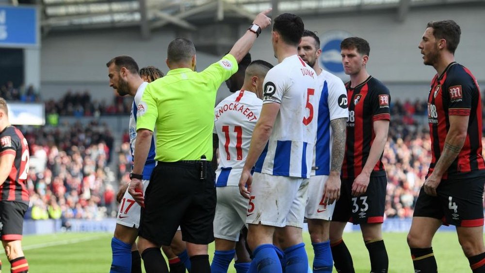 Knockaert saw red for Brighton and let his side down. GOAL