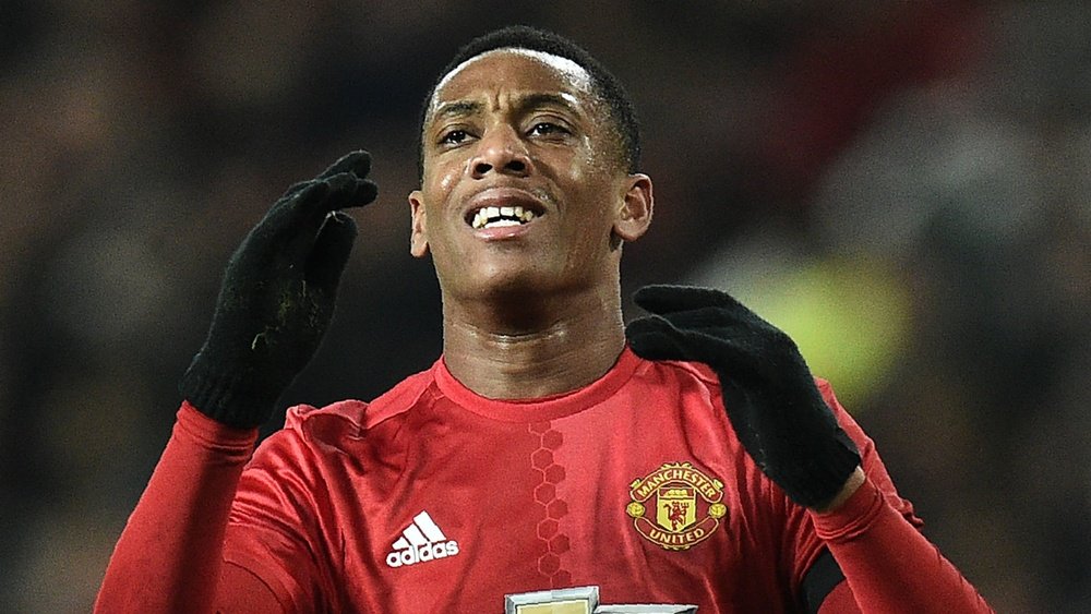 Martial is sad about having lost his number. Goal