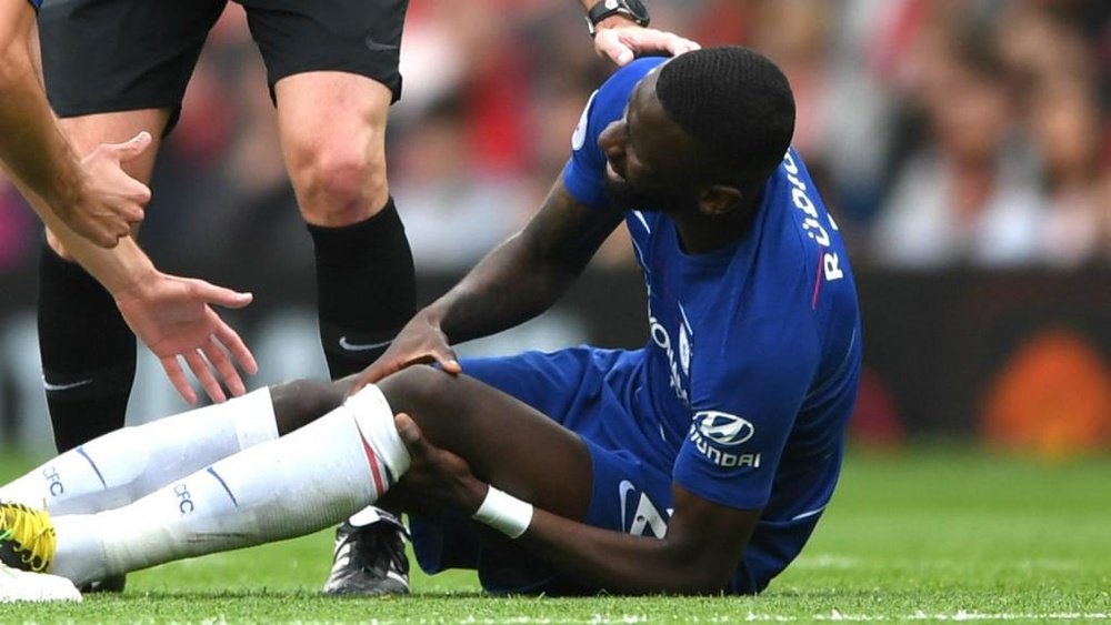 Rudiger suffered a season-ending injury against Manchester United at the weekend. GOAL