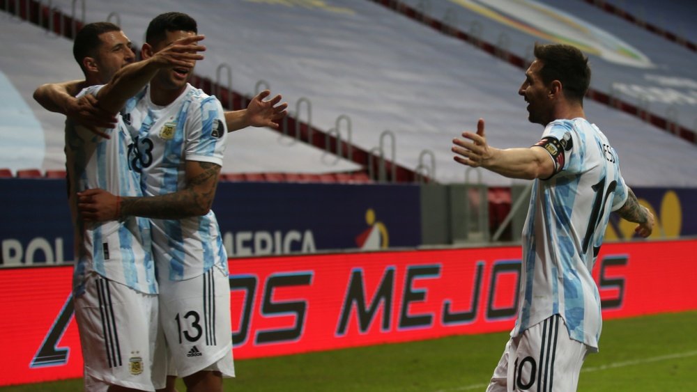 Argentina ran out 1-0 victors over rivals Uruguay. GOAL