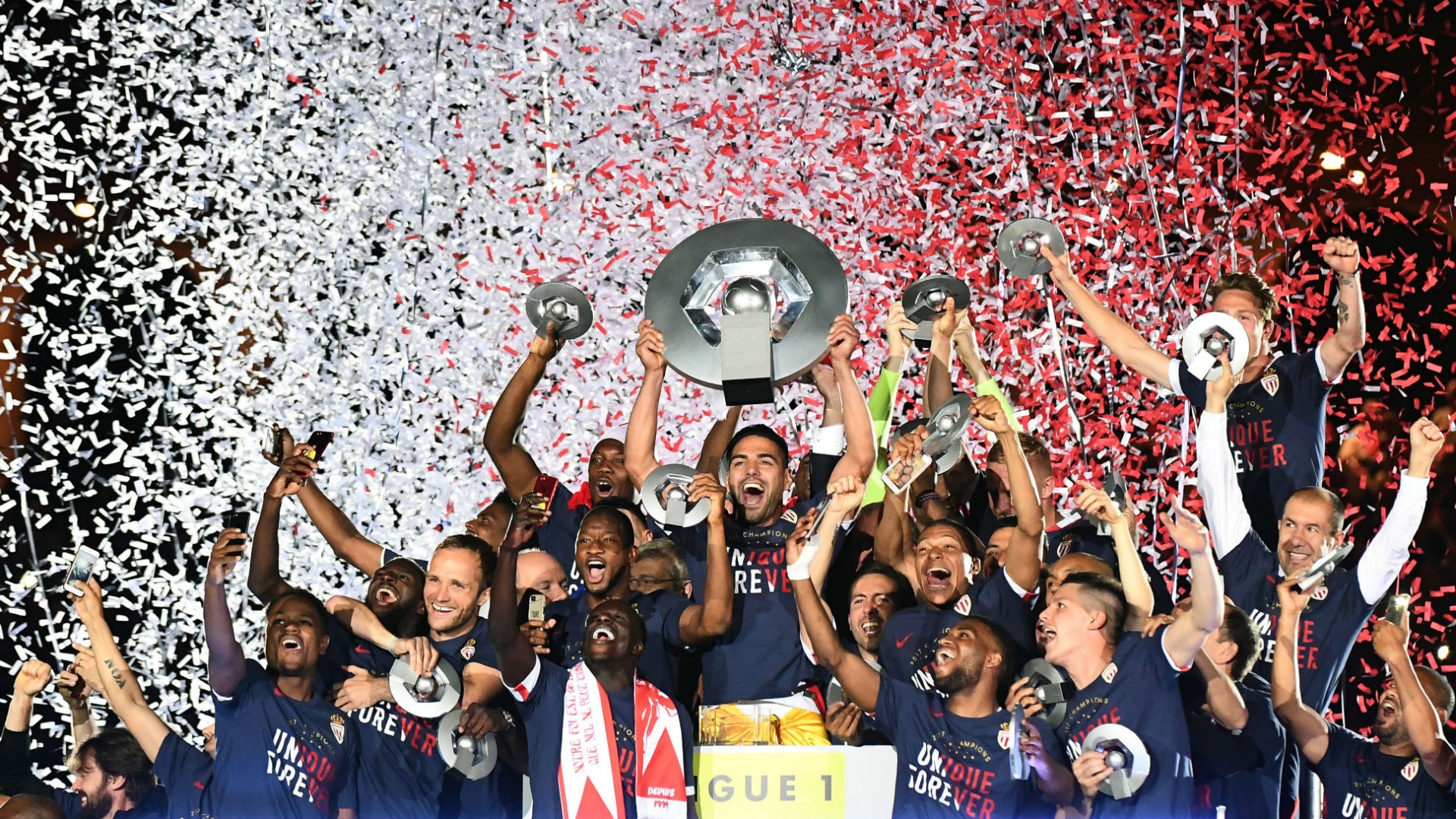 L'AS Monaco a remporté son huitième titre de champion de France. AFP