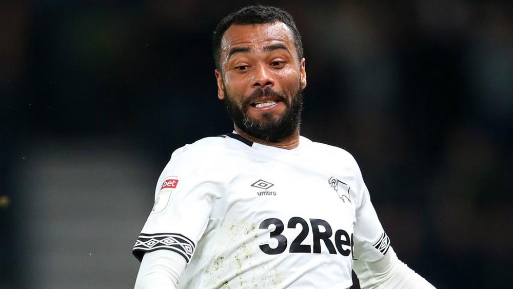 Ashley Cole is set to leave Derby County in the summer. GOAL