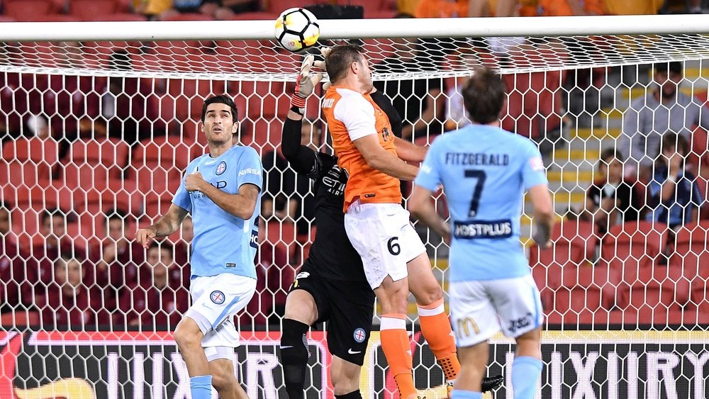 Papadopoulos scored twice as Brisbane Roar beat Melbourne City. GOAL