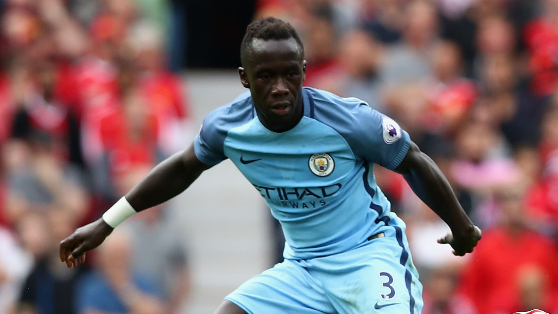 Bacary Sagna duriung a match. Goal