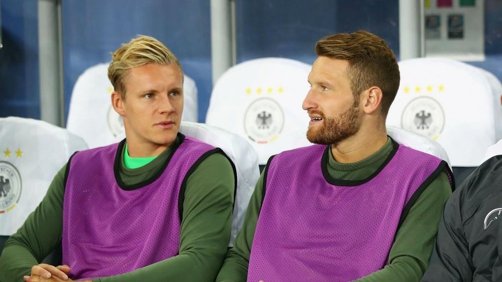 Bernd Leno is a German international with Mustafi. GOAL