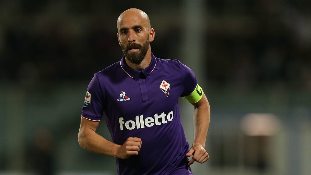 Borja Valero sous le maillot de la Fiorentina. AFP
