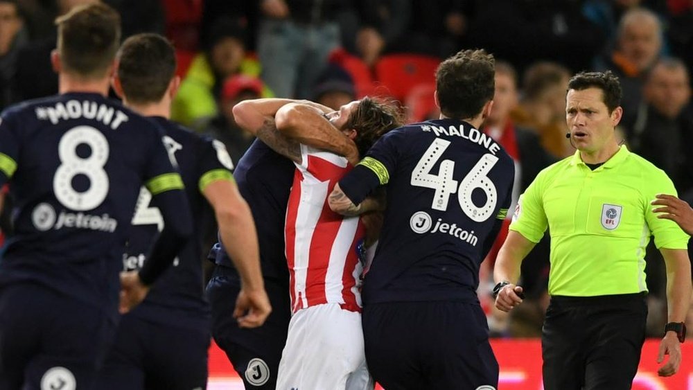 FA hands Derby's Johnson four-match ban for biting.