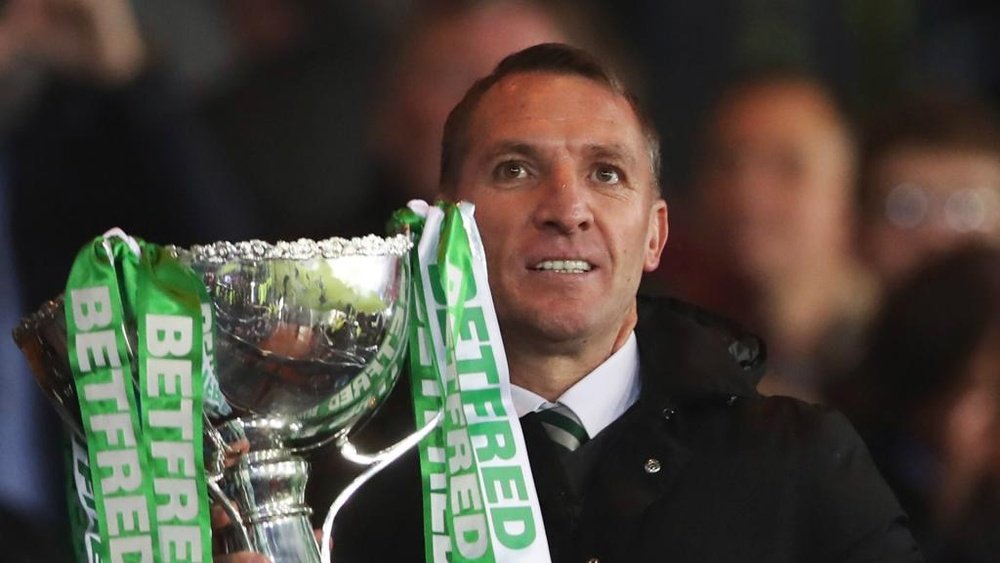 Rodgers lifted another trophy. GOAL