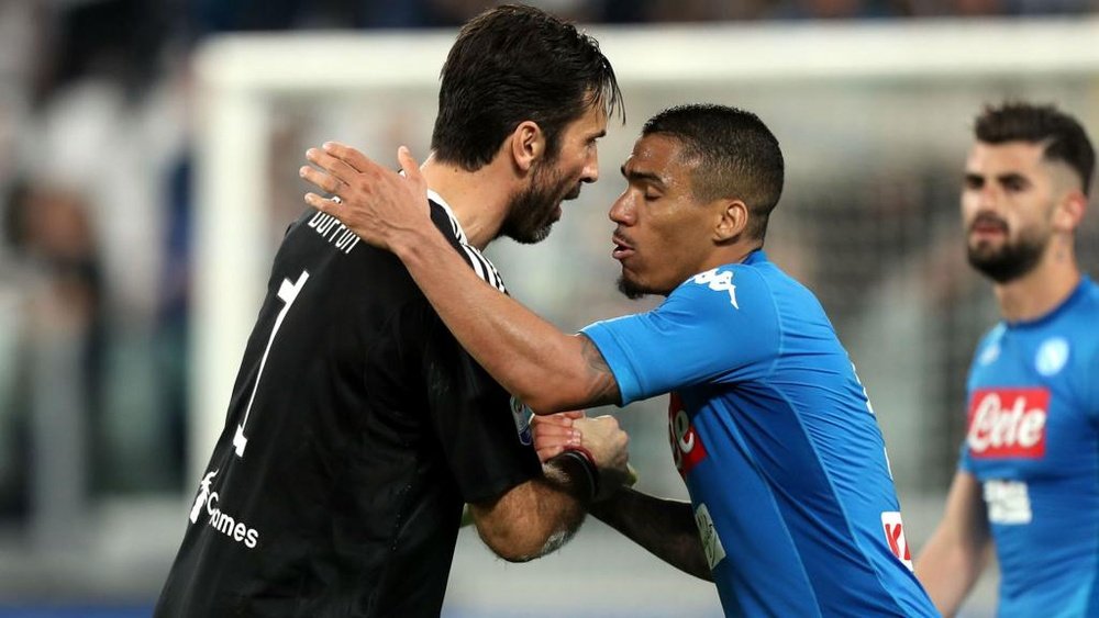 Buffon went and congratulated the opposition but his teammates didn't. GOAL
