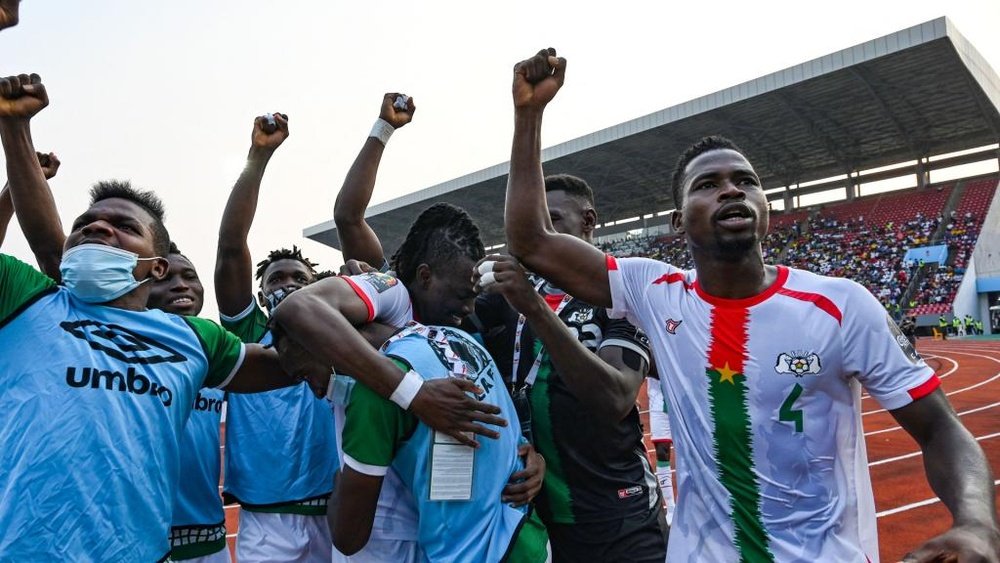 Burkina Faso belatedly advance. GOAL