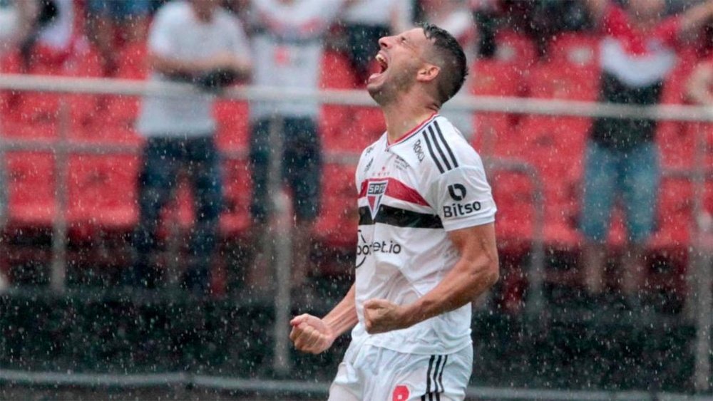 Calleri no São Paulo: quantos gols, assistências e tempo de contrato. AFP