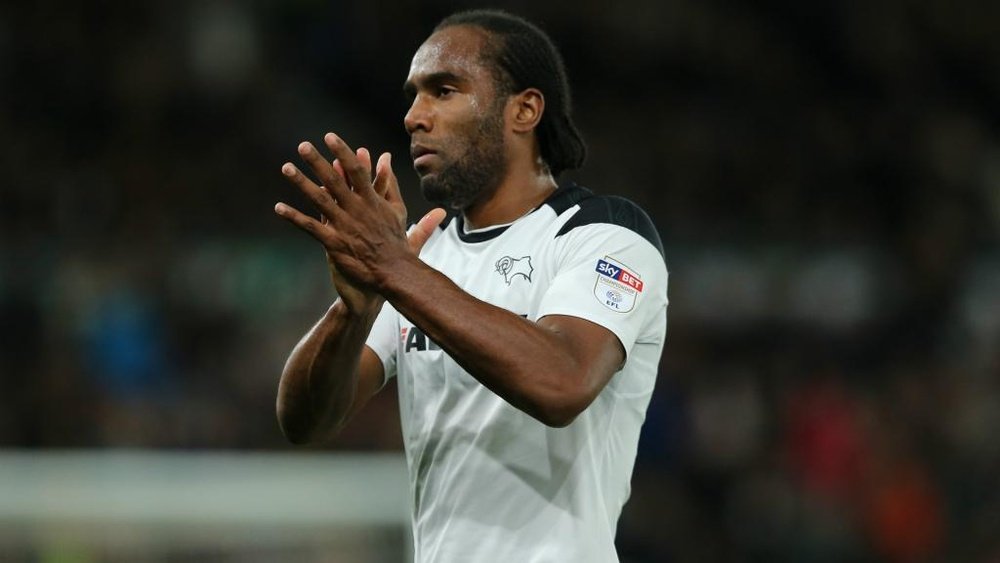 Jerome's goal put Derby in the driving seat. GOAL