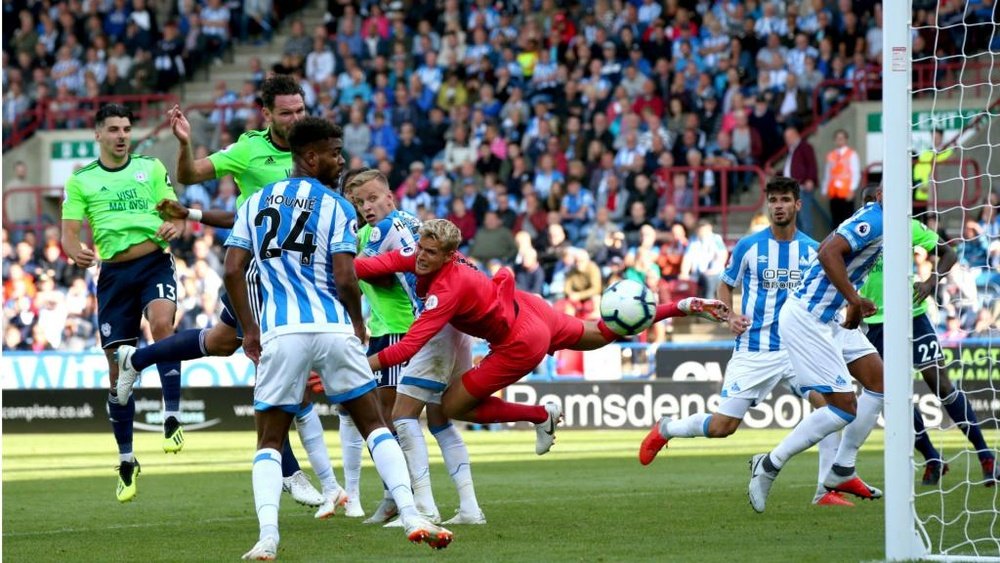 Cardiff couldn't get a win against Huddersfield. GOAL