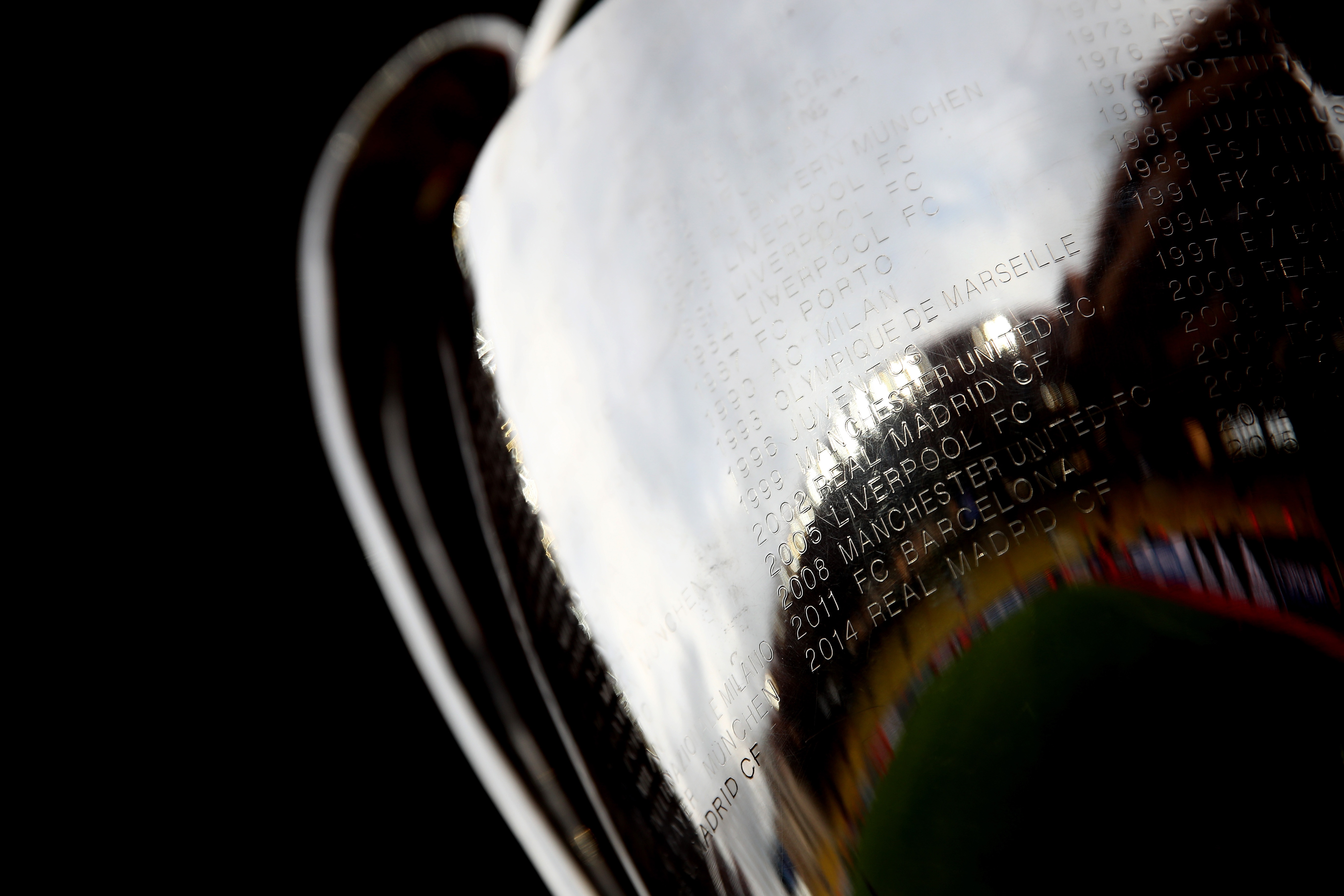 Le trophée de la Ligue des champions. AFP