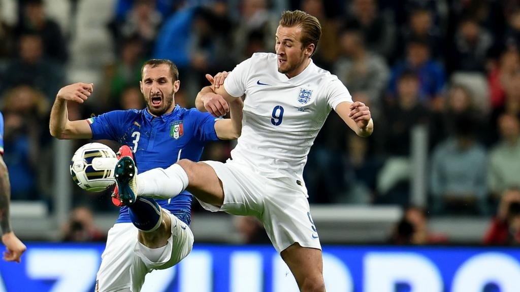 Kane relishing reunion with a crunching Chiellini