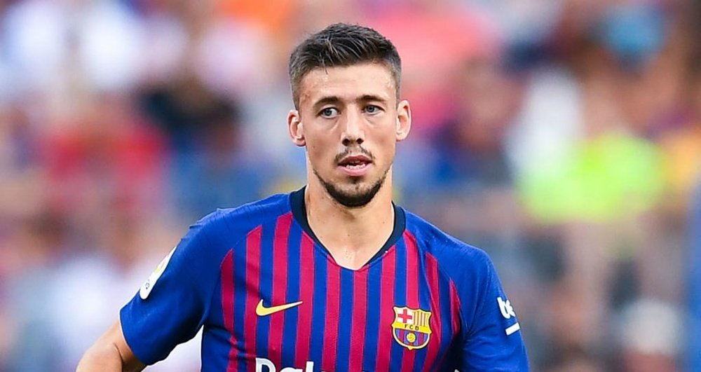 Clement Lenglet was controversially dismissed against Girona. GOAL