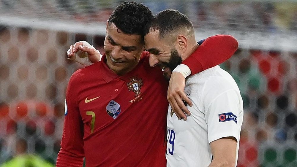 Cristiano Ronaldo and Karim Benzema. Goal