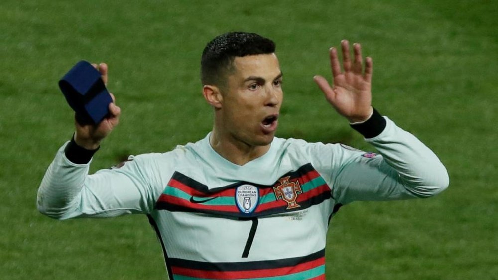 Ronaldo armband fetches over £50,000 for baby's treatment after Portugal captain's Belgrade. AFP