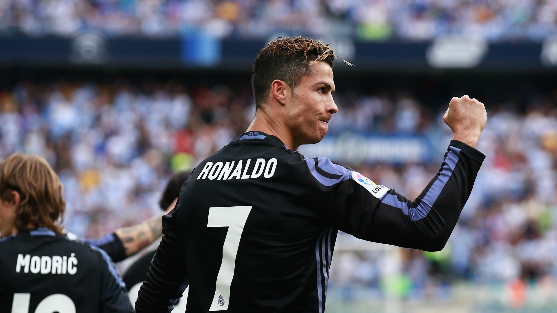 Cristiano Ronaldo, lors d'un match de Liga avec le Real Madrid. AFP
