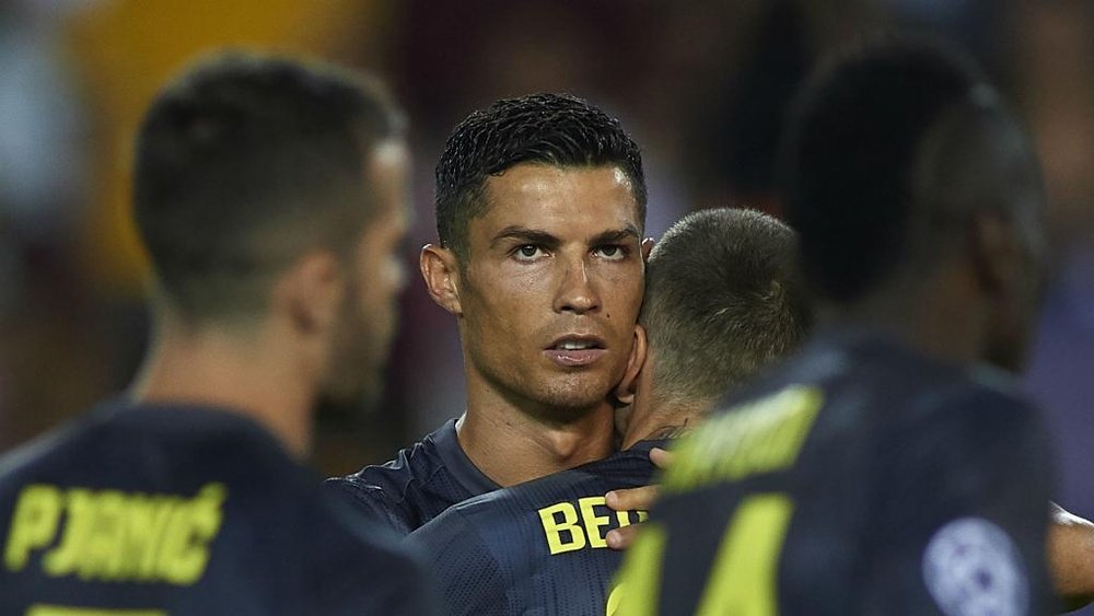 Ronaldo was in tears after his red card. GOAL