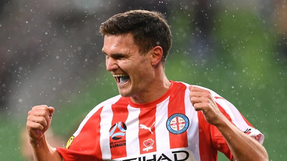 Curtis Good scored the first goal for Melbourne City in their 3-1 win over Central Coast. GOAL