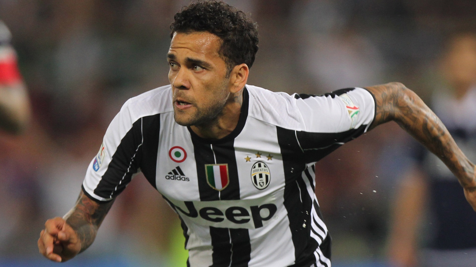 Dani Alves lors d'un match de Serie A avec la Juventus. AFP