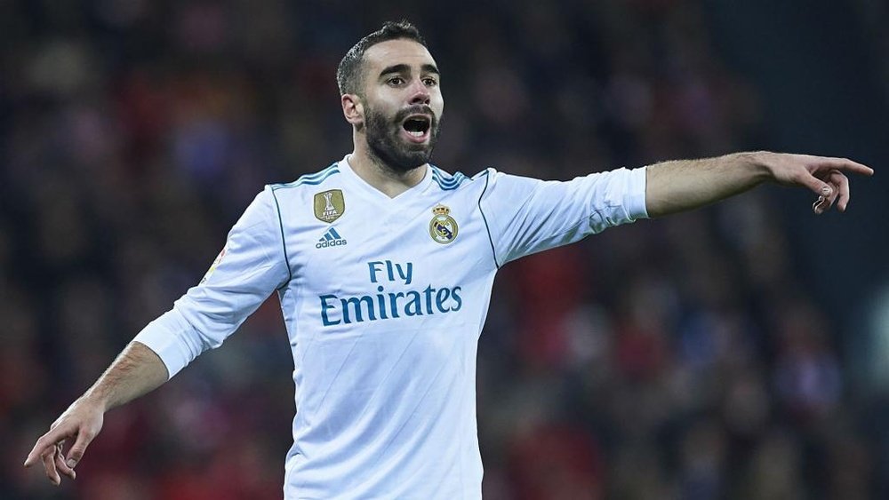 Carvajal will miss the first leg of his side's Champions League last-16 tie. GOAL