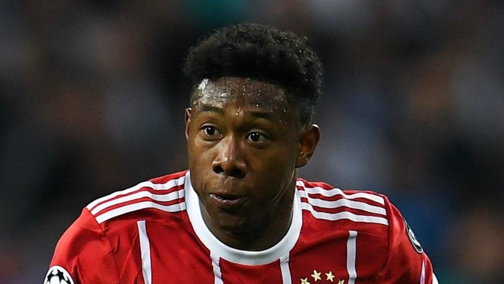 Alaba went down in pain. GOAL