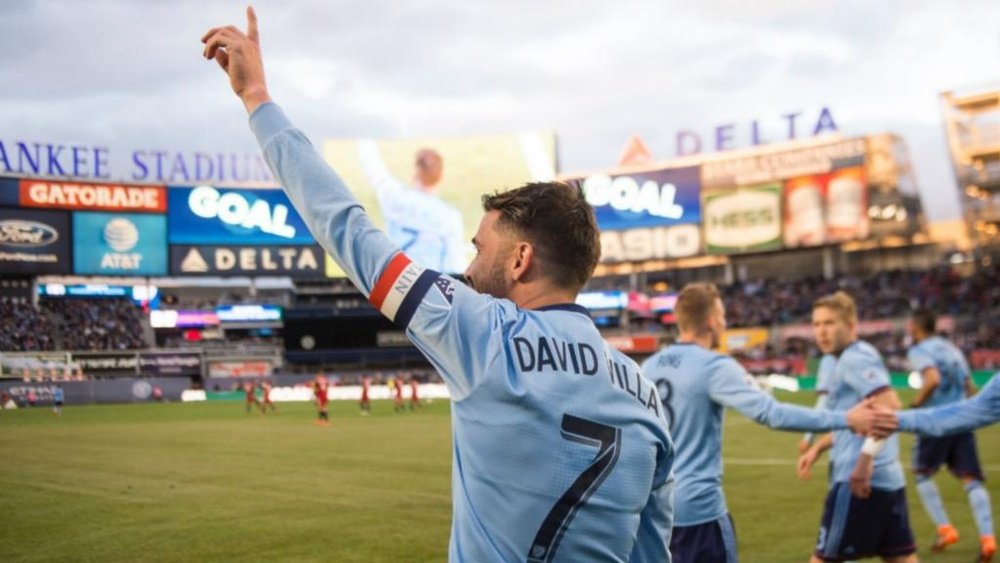 Villa popped up with a brace for New York. GOAL