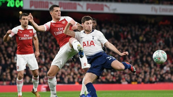 Davies puts north London rivalry aside to back Arsenal captain Xhaka