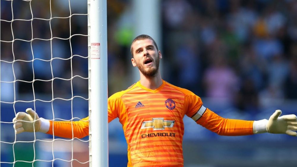 De Gea was beaten four times against Everton. GOAL