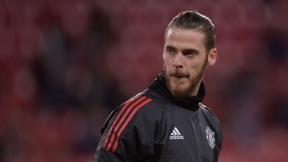 De Gea was 'happy' with his save to deny Luis Muriel. GOAL