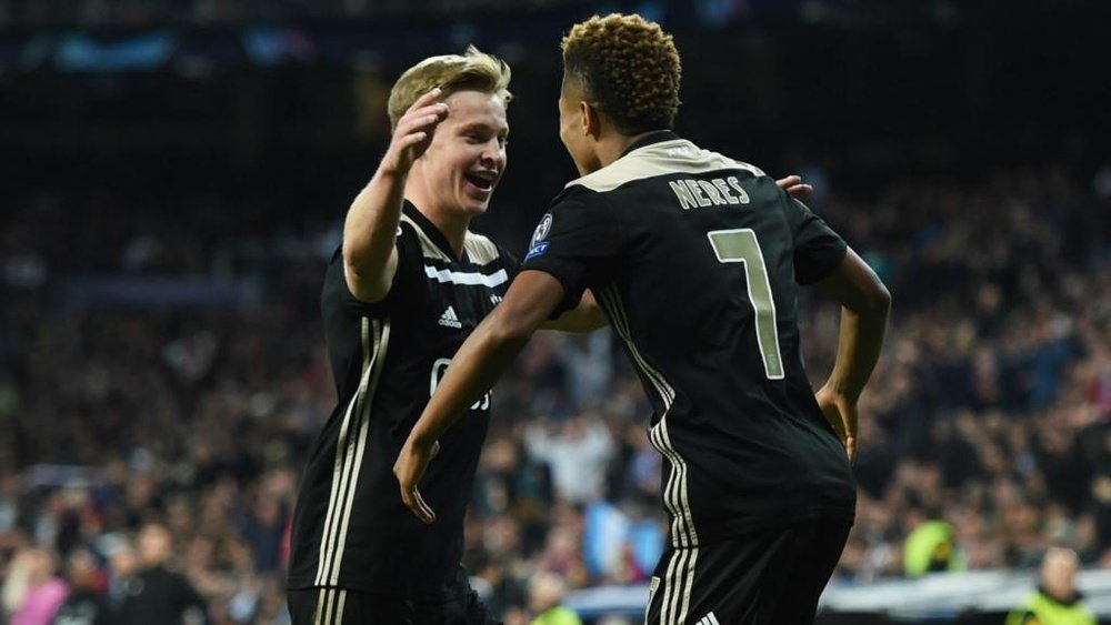 De Jong was impressive as Ajax swept to a 4-1 victory over Real Madrid. GOAL