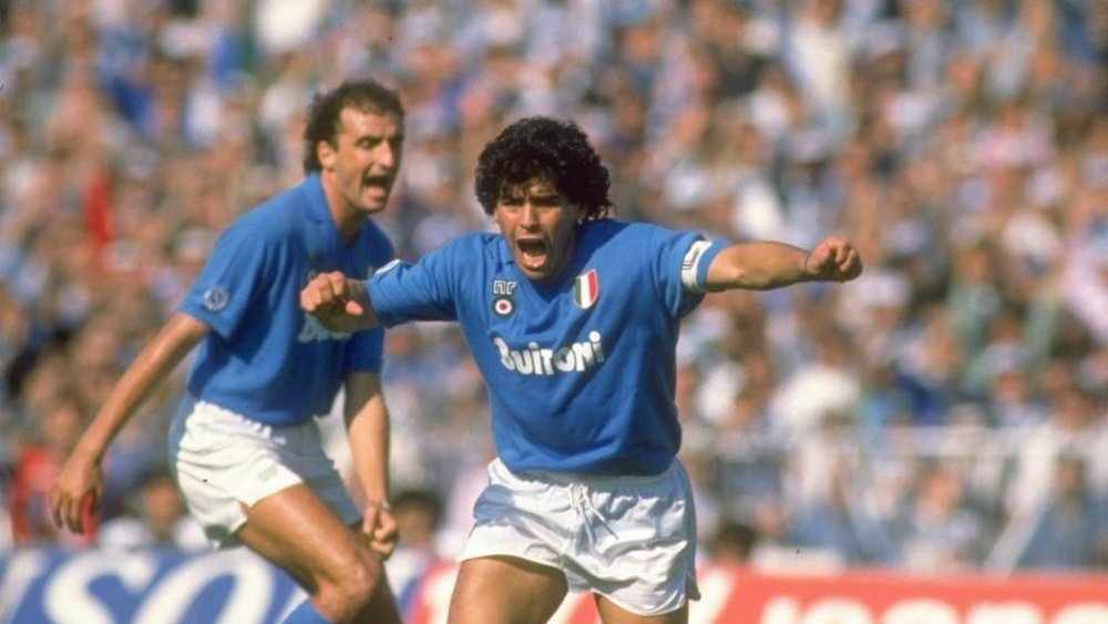 Diego Maradona at Napoli in Serie A, 1988. GOAL