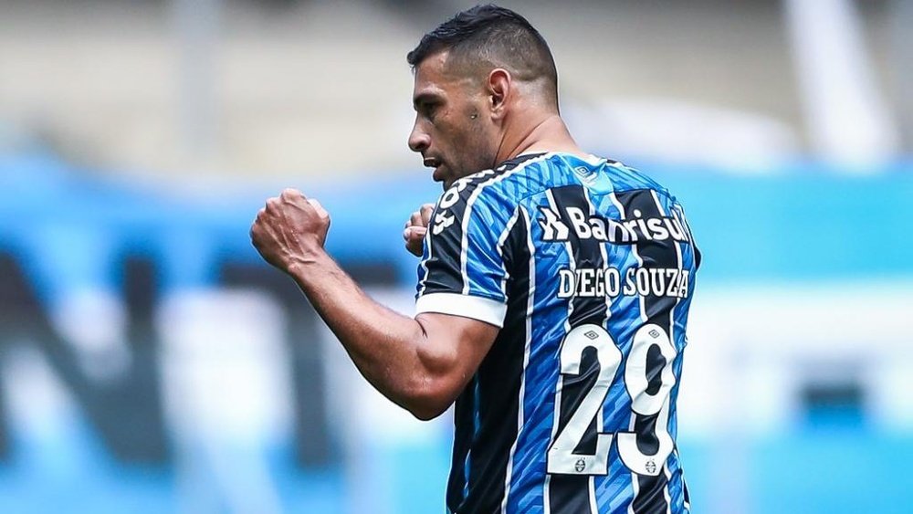 Diego Souza já tem data marcada para se aposentar e deverá ser pelo Grêmio. AFP