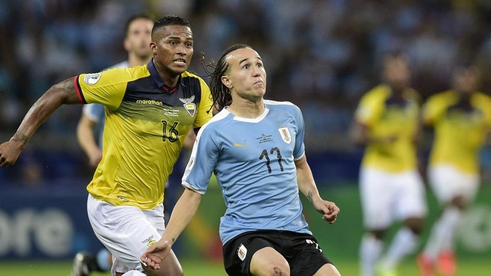 Diego Laxalt expects a tough game against Japan in Porto Alegre. GOAL