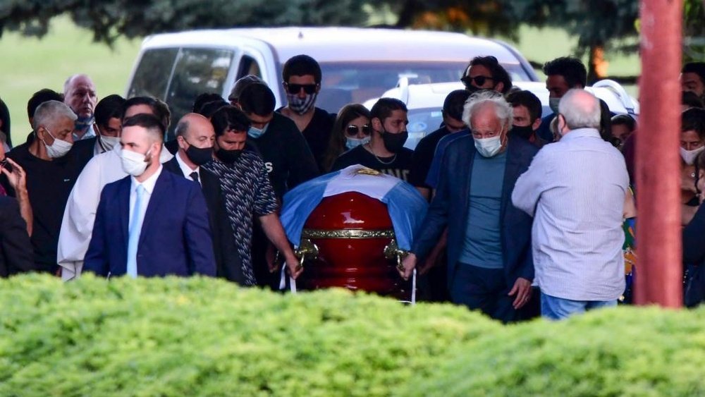 Diego Maradona has been laid to rest in a private ceremony. GOAL