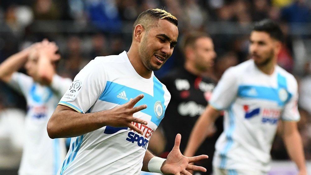 Dimitri Payet lors du match de Ligue 1 avec Olympique de Marseille. AFP
