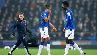 Dominic Calvert-Lewin looks unlikely to play at the World Cup. GOAL