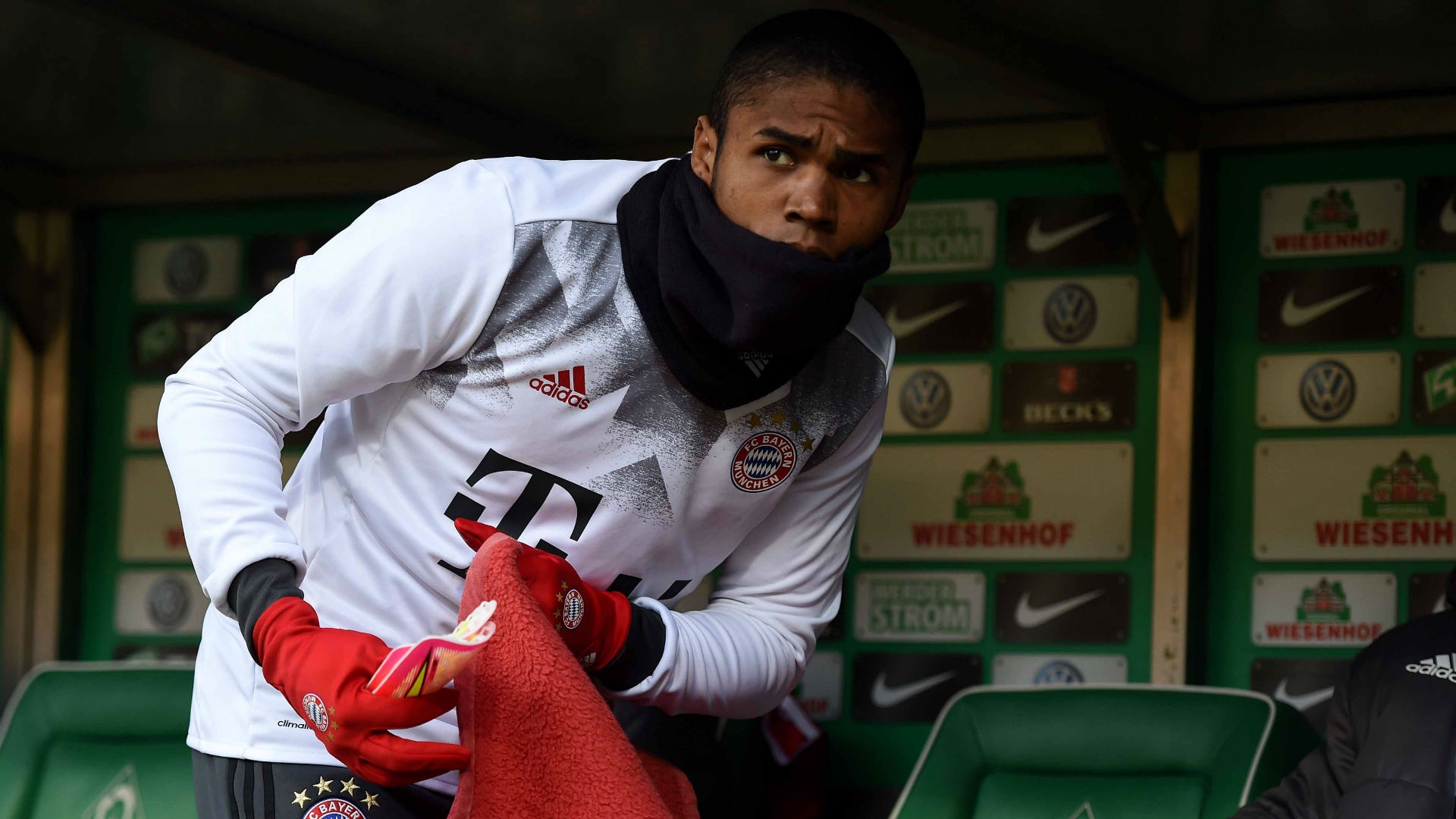 Douglas Costa during a training session with Bayern. Goal