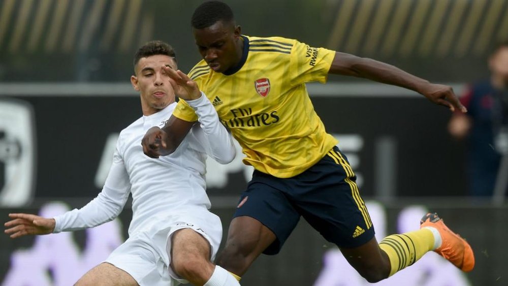 Arsenal striker Nketiah joins Leeds United on season-long loan. GOAL