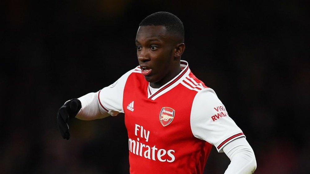 Eddie Nketiah is making his first Arsenal PL start. GOAL
