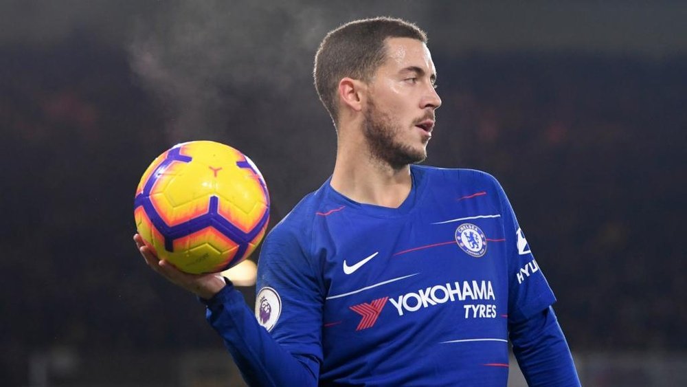 Guardiola denies that City are interested in signing Hazard. GOAL